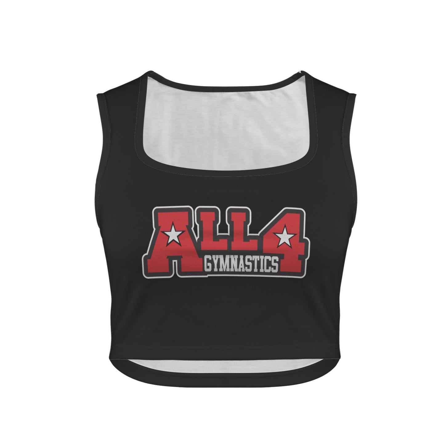 Women's Square Neck Crop Tank Top