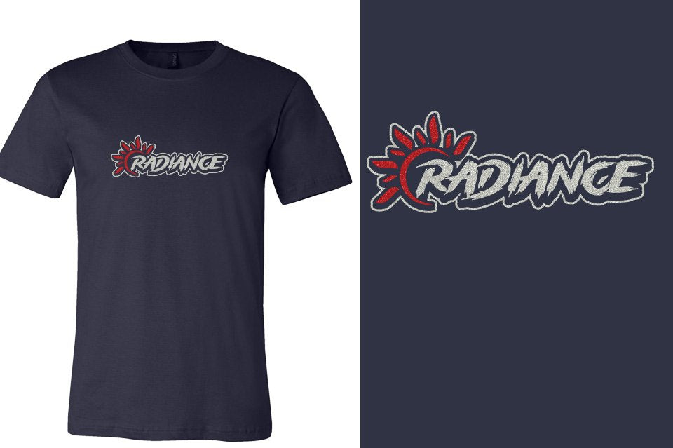 RADIANCE logo glitter 2-color Unisex t-shirt