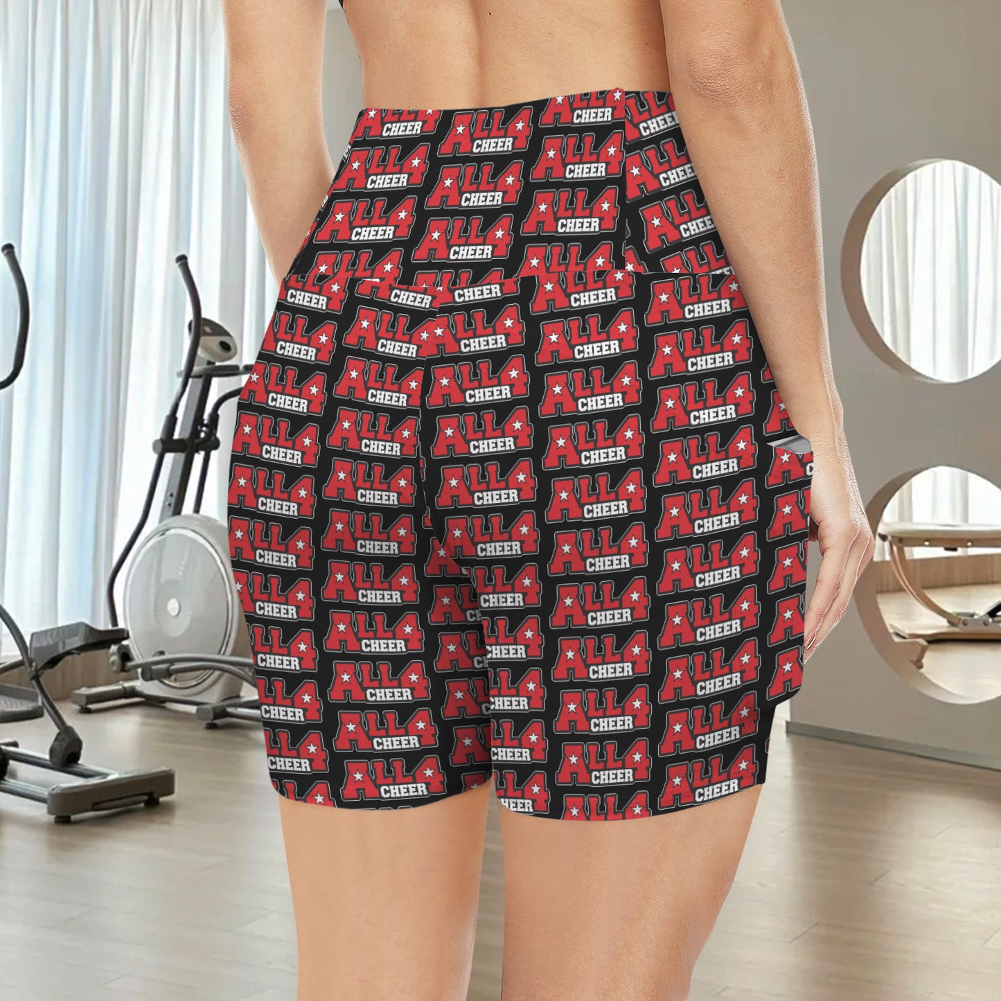 High Waist Deep Pockets Yoga Shorts
