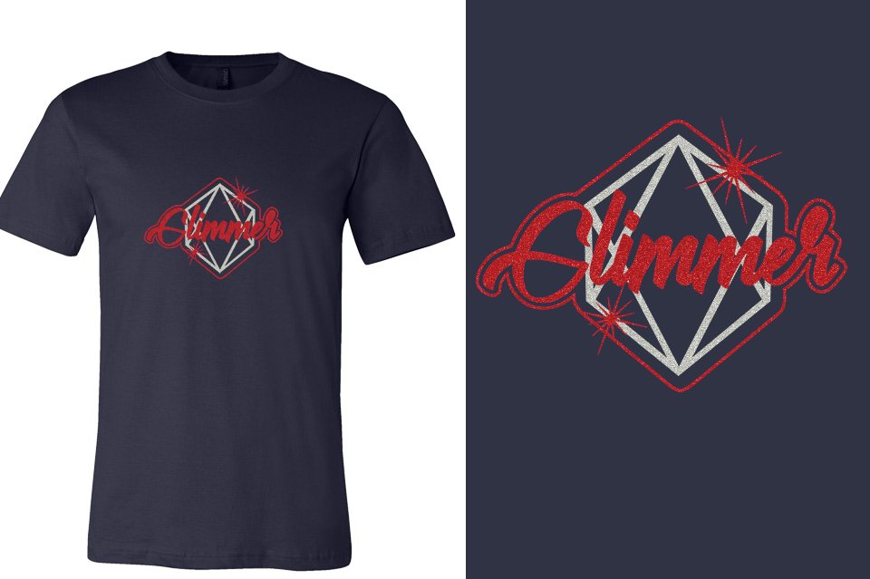 Glimmer Glitter 2-color Unisex t-shirt