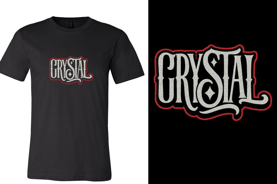 CRYSTAL glitter 2-color Unisex t-shirt