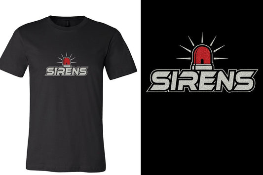 SIRENS glitter 2-color Unisex t-shirt