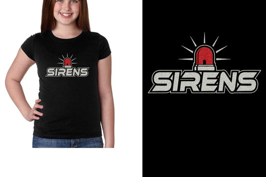 SIRENS glitter 2-color Youth Girls' Princess T-Shirt