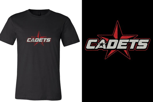 CADETS logo glitter 2-color Unisex t-shirt