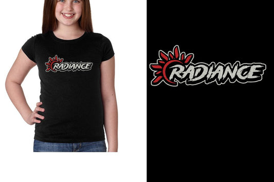RADIANCE logo glitter 2-color Youth Girls' Princess T-Shirt