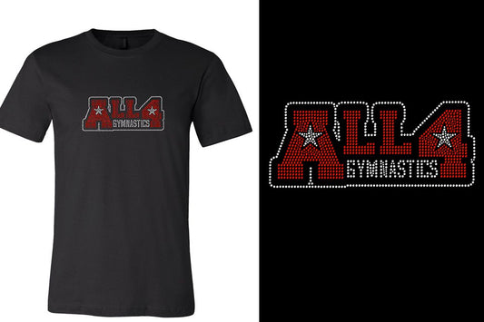 Rhinestones All4 Gymnastics stones Unisex t-shirt